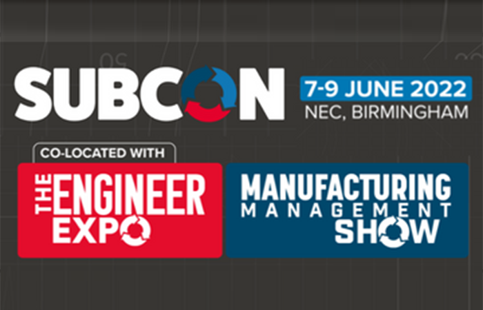 Subcon, The Engineer Expo and Manufacturing Management Show 7-9 June 2022 | NEC, Birmingham - Vimarsana News